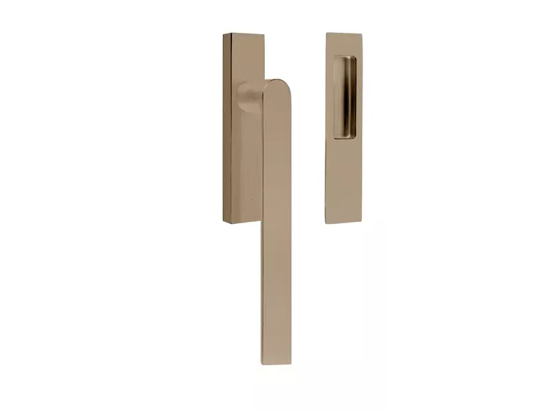 Hefschuifdeurbeslag PVD licht brons Arc Piet Boon PBA230 Blind-Komgreep